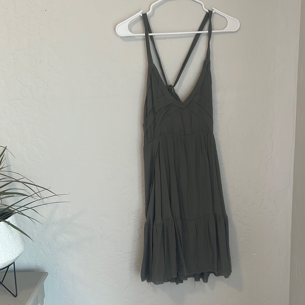 Olive green dress